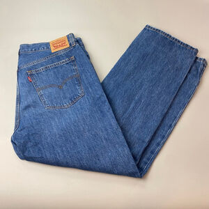 Levi's Low Pro Straight Jeans Blue Women’s 32 Distressed Loose